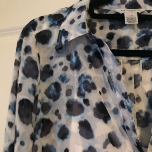 Liz Claiborne Blouse with attached tank top - Picture 2 of 5